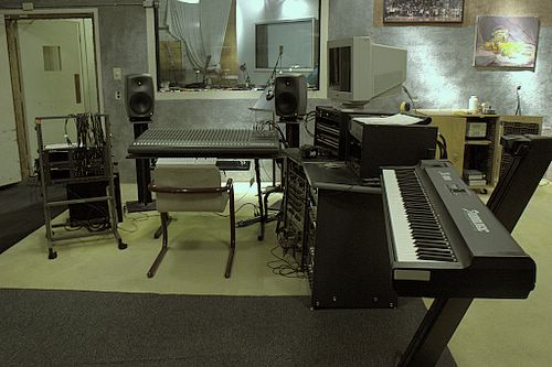 View Recording Room from Control Room